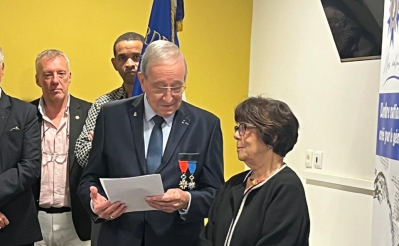 L'éloge de la récipiendaire par le Président Patrick Hervé